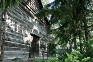 Old Muskego Church, the first Norwegian Lutheran church built in the United States, moved from Muskego, Wisconsin, to Luther's St. Paul, Minnesota, campus in 1904.