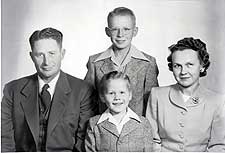 The Hoffman family in a 1950 photo.  Clockwise from left:  Harold