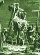 artwork of Jesus being removed from the cross