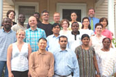 A group of Luther Seminary's 49 international students gathered early in the year for a Welcome Tea.