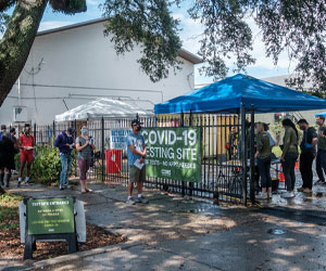 COVID-19 testing site at Bethlehem Lutheran Church